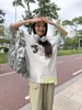 Avondtassen JIAERDI Harajuku Zilveren Crossbody Tas Vrouwen 2023 Nylon Chic Casual Messenger Vrouwelijke Grote Capaciteit Effen Y2k Handtassen