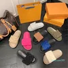 topkwaliteit Casual Schoenen Vrouwen Slippers mannen zwart Scuff Platte Sandalen Zwembad Kussen Zonsondergang Gewatteerde Voorband Modieus Makkelijk te dragen Stijl Dia's Fuchsia