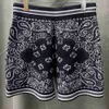 Shorts pour hommes Summer Vintage Paisley Print Shorts pour hommes Shorts tricotés en cachemire Cashew Jacquard Knitting Broded Men Sweatpant x0706
