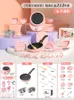 Modellering av Clay Dough Modeling Mini Kitchen Real Cooking Full Set of Girl Small Children Baby Puzzle Play House Toys Kids for Girls 230705