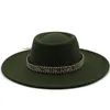 Sombreros Fedora para mujer, ala ancha de 9,5 cm, gorras de Jazz de fieltro para hombre, sombrero de boda para Iglesia de Panamá, sombrero para mujer