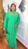 Roupas étnicas 2023 plus size africano chiffon lantejoulas vestido para senhora elegante vestido de festa à noite verão nigeriano abaya kaftan robe