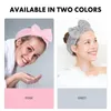 Bandanas Headband Makeup Face Headwrap Washing Wash Headbands Care Skin Knot Shower Fluffy Elastic Plush Bowknot Band Hair Turban