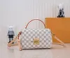 Luxus Designer Taschen Croisette Damen Handtasche Messenger Umhängetasche Damier Makramee Klappe Plaid Quaste Griff Mode Satchel Dame Presbyopie Hobo Taschen 41581