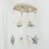 Rammelaars Mobiles Handgemaakte Haak Baby Rammelaar Speelgoed Gebreide Bunny geboren Wieg Mobiele Muziek Bed Bell Opknoping Speelgoed Wind Chime Room Decor 230705