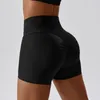 Actieve shorts CUTIES Naadloze geribbelde yoga fitness buit korte vrouw hoge taille gym workout legging sport slanke biker kleding leggings