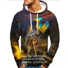 Hommes Hoodies Ukraine Drapeau 3D À Capuche Hommes Brave Soldat Imprimer Sweat Unisexe Pull Casual Mode Veste Vêtements