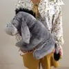Plüschpuppen, 36 cm, 14 graue Esel-Stuff-Tier, niedliche Stofftierpuppe, Geburtstagskinder, Geschenkkollektion 230705