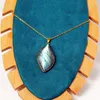 Pendant Necklaces Natural Labradorite Men Energy Stone Moonstone For Women Fashion Jewelry Gift Collier En