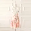 Casual Dresses Japanese Summer Strawberry Printed Japan Liz Lisa Style Lace Bandage Cute Girl's Suspenders Mini Dress