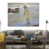 Impressionist Art Landscapes Girl on The Beach Joaquin Sorolla Y Bastida Painting Beach Scene Handmade Oil Artwork High Quality