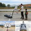 Tragbarer Basketballkorb am Pool, 90 cm bis 140 cm, höhenverstellbarer Basketball-System-Torständer für Kinder