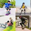 Skate Beschermende Gear 6 Stuks AdultChild Kniebeschermers Elleboog Pols Guard Set Skateboarden Inline Roller Fietsen Schaatsen Fietsen 230706