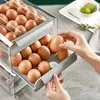 Boîte de rangement d'œufs Le réfrigérateur utilise un tiroir de cuisine pour stocker et organiser une boîte à œufs magique Boîte de conservation de la fraîcheur Boîte de qualité alimentaire