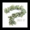 Decorative Flowers 2Pc Lambs Ear Garland Greenery And Eucalyptus Vine / 38 Inches Long/Light Colored Flocked Leaves/Soft Drapey