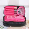 Cosmetic Bags Double Layer Bag Women's Large Capacity Nylon Waterproof Makeups Storage Toiletries Organizer Makeup Container