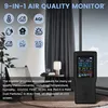 空気品質モニター 9 1 ホルムアルデヒド検出器室内温度湿度 CO2 メーター検出 PM2.5Monitor