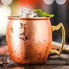 Tazze di rame Moscow Mule Tazze di rame artigianali per Moscow Mule Tazze di Cocktai Mule Bere rame martellato Ottone Home NOVITÀ