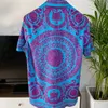 Męskie koszule na co dzień mężczyźni lato plaża koszula hawajska zestawy nadruk w stylu Vintage t-shirty z krótkim rękawem zestaw odzież męska Business Casual ropa 230706