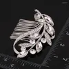 Coiffes Arrivée Style De Base Cheveux Peigne Feuille Forme Diamant Casque De Mariage Tête Bijoux Bijoux De Tete Mariage