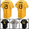 City Connect Baseball Jersey Oneil Cruz Роберто Клементе Барри Бондс Кебриан Хейс Маккатчен Рейнольдс Беднар Коннор Маркано Сувинский Джи-Хван Бэ Генри Дэвис