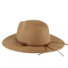 New Summer Straw Hats for Men Women Outdoor Beach UV Protection Sun Hats Panama Jazz Hats chapeau femme