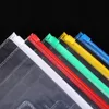 Filing Supplies 10pcs Transparent Document Bag Waterproof Pouch School Office Pencil Case Storage Bags File Folders A4 A5 A6 Size 230706