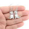 Dangle Earrings Pit Bull For Women Brincos Boho Cute Dog Drop Earring Fashion Jewelry Pet Love Gifts Bijoux Pendientes Mujer