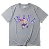 T-shirts pour hommes Inaka Power T-shirts Funny Purple Basketball Bear Pattern Print Tshirt Hommes Femmes Daily Premium Tshirt Fashion Design Tees Tops 230705