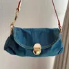 Shoulder Bags For Womens Ladies Fashion Cowboy Underarm Designers Luxurys Trendy Casual Vintage Full Blue Letters Flowers Handbags