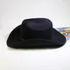 Novo chapéu de cowboy ocidental preto vintage para homens e mulheres aba larga cavalheiro chapéu de cowgirl jazz igreja sombrero bonés hombre