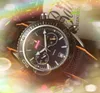 Os moradores masculinos de alta qualidade relógios StopWatch Classic Design Iced Out Clock Data Auto Data Quartz Movem