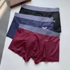 Designer Herr Boxer Herr Kalsonger Trosa För Man Andas Underbyxor Sexiga Underkläder Man Boxers Bomulls Underkläder Shorts 3 Delar Med Box