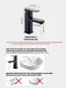 Bathroom Sink Faucets 1pc Plastic Enclosure & Cold Water Faucet For Single Lever One Hole Lavatory Basin Deck Mount (Matte Black)