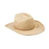 100% naturalne kapelusze słomkowe dla kobiet mężczyzn lato Hollow Beach Cowgirl kapelusz przeciwsłoneczny zachodni kapelusz kowbojski Sombrero Hombre