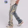 Men's Jeans Distressed Jeans For Men Y2k Clothes Streetwear Men Ripped Cargo Jeans Men Clothing Damaged Flare Jeans 230705