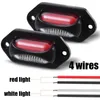 Upgrade zwei Farben 6 LED Auto LKW Seitenmarkierungswarnleuchte Auto Motorrad Van SUV Kennzeichenbeleuchtung wasserdichte Signallampe 12–24 V