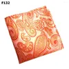 Boogbladen heren kleurrijk paisley patroon pocket square gentlemen bruiloft zakdoek bwthz0326