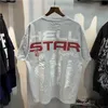 Дизайнерская модная одежда футболка Tshirts Hellstar Studios звуки изготовлены старые буквы с коротким рукавом мужская хип-хоп.