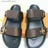Slippers 2023 luxury sandals slide slipper women flat mule waterfront brown flower sandal womens high heels shoes and dust bag T230706