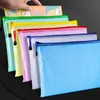 Filing Supplies 5 Pcs Plastic Colorful File Bag Portable Zipper Office School A3A4A5A6 Clipboard Folder Student Examination Paper 230706