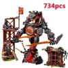 호환 Lepinlys Ninjagoes 빌딩 블록 Bella 10583 Iron Doom Ninjas Mini Digital Set Children Toy LJ2009284006387267Z