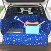 Pet Carriers Dog Trunk Cover Protector Carrying for Cats Cani Trasporto Sedile posteriore per auto Tappetino impermeabile HKD230706