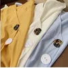 Women's Blouses Chiffon Woman Blouse Shirt Summer 2023 V-Neck Loose Plus Size Korean Version Tops Shirts White/Blue/Yellow