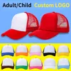 Ball Caps Customize Printing Pos AD 49Colors Trucker Hats Gorros Men Print Summer Adjustable Mesh Cap For Adult Child Drop 230706