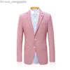 Herren-Trainingsanzüge, Kleidung, Herren, rosa, Herren-Hochzeit, benutzerdefinierte Terno Masculino, Herren-Jacke, Hose, Business-Kleidung, 2 Stück, Jacke, Hose Z230707