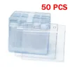 Andere Kantoor Schoolbenodigdheden 50 STUKS Waterdichte PVC Transparante Kaarthouder Plastic Id Badge Houders Voor Werknemer Studentenkaart Creditcards 230705