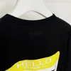 T-shirt da uomo Hello My Name Is Vetements T-shirt da uomo T-shirt da donna oversize gialla VTM Tops Tee 230705