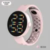 Nieuwe LED Elektronische Horloge Regenboog Knop Waterdichte Digitale Sport Trendy Mode Avant Garde Koppels Kinderen Studenten