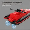 Barcos RC elétricos 4 canais Barco RC 2,4 GHz Alta velocidade 25 kmh À prova d'água Barco de velocidade RC Navio de corrida Modelo elétrico Brinquedos para adultos e crianças 230705